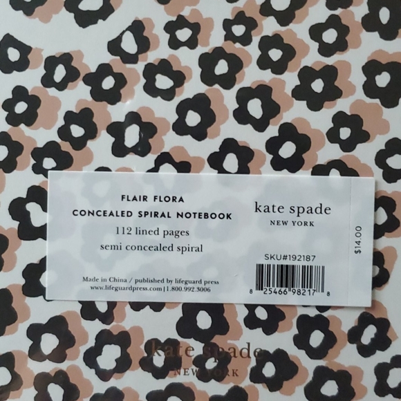 NWT Kate Spade Flair Floral Notebooks 1 set left - Picture 4 of 7